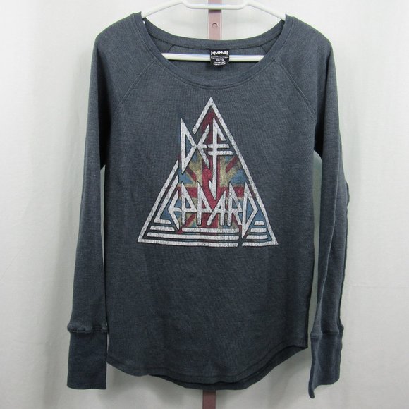 Def Leppard Tops - Long Sleeve Def Leppard Thermal Knit Shirt